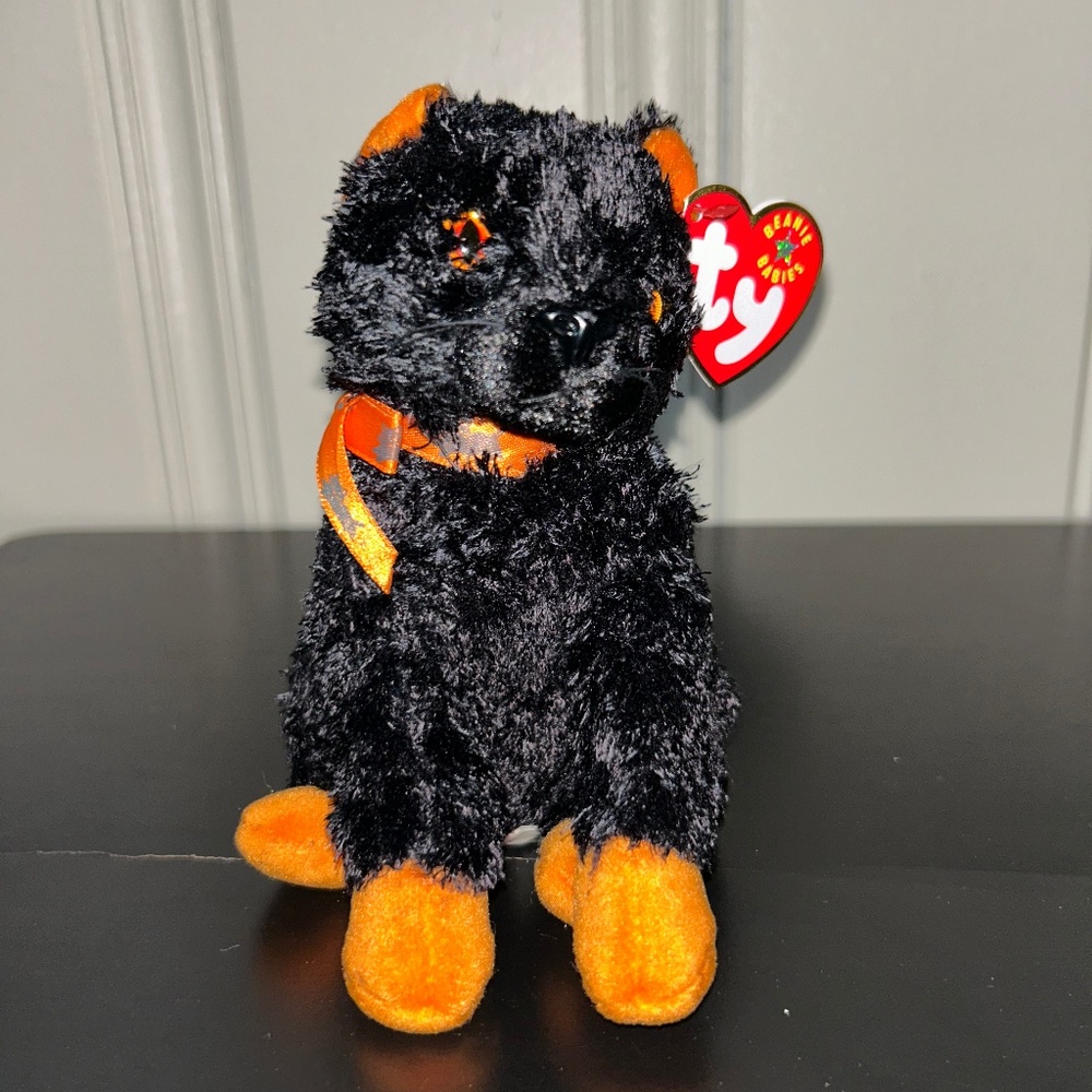 Ty Beanie Baby Fraidy The Black Cat Halloween 2003